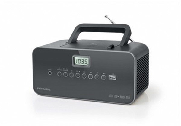 RADIO LECTEUR DE CD ET USB MUSE - Disponible en blanc et en noir