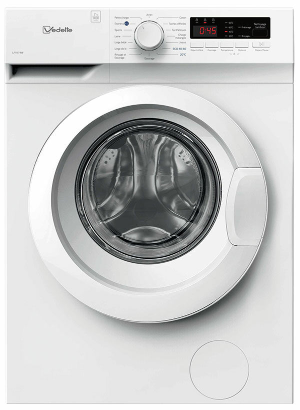 LAVE LINGE FRONTAL 7kg 1400trs/mm VEDETTE